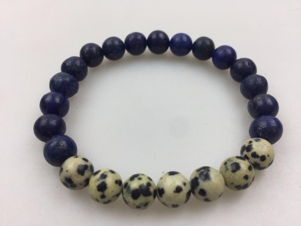 Strand Fashion Bracelets Natural Stone 8MM DalmatianJasper Lapis Lazuli Bracelet Sport Mala Beads Round Bead Yoga
Strand Fashion Bracelets Natural Stone 8MM DalmatianJasper Lapis Lazuli Bracelet Sport Mala Beads Round Bead Yoga
