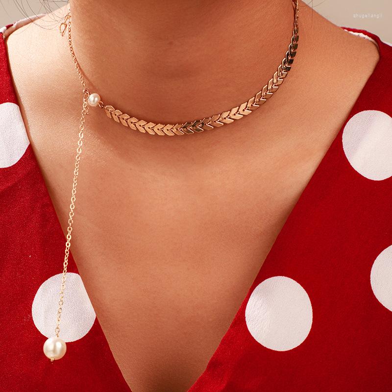Choker Multi Arrow Necklace Women Pearl Tassel Necklaces Collares Fishbone Airplane Flat Chain Chocker On Neck Jewelry
Choker Multi Arrow Necklace Women Pearl Tassel Necklaces Collares Fishbone Airplane Flat Chain Chocker On Neck Jewelry