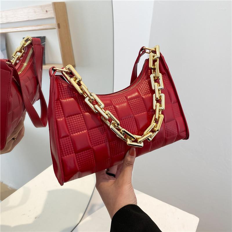 Evening Bags Shoulder Underarm Vintage PU Leather Solid Color Casual For Women Fashion Thick Chain Ladies Simple Small Handbags, Khaki-1
Evening Bags Shoulder Underarm Vintage PU Leather Solid Color Casual For Women Fashion Thick Chain Ladies Simple Small Handbags, Khaki-1