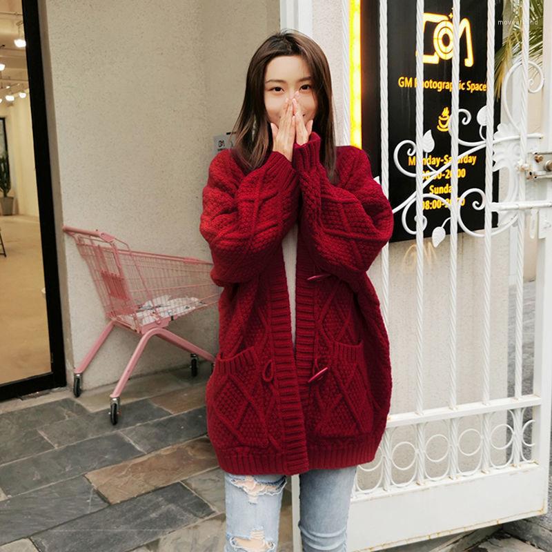 Women' Knits Women V Neck Knitted Cardigan Sweater Female Vintage Knit Sweaters Long Sleeve Fashion Jumper Tops Ladies Solid Outerwear G01, Red
Women' Knits Women V Neck Knitted Cardigan Sweater Female Vintage Knit Sweaters Long Sleeve Fashion Jumper Tops Ladies Solid Outerwear G01, Red