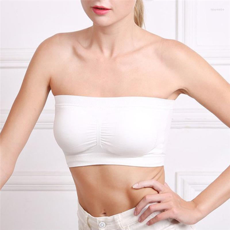 Bustiers & Corsets Double Layers Strapless Bra Bandeau Tube Removable Padded Top Stretchy Seamless Spaghetti Strap Crop Boob Tops, White
Bustiers & Corsets Double Layers Strapless Bra Bandeau Tube Removable Padded Top Stretchy Seamless Spaghetti Strap Crop Boob Tops, White