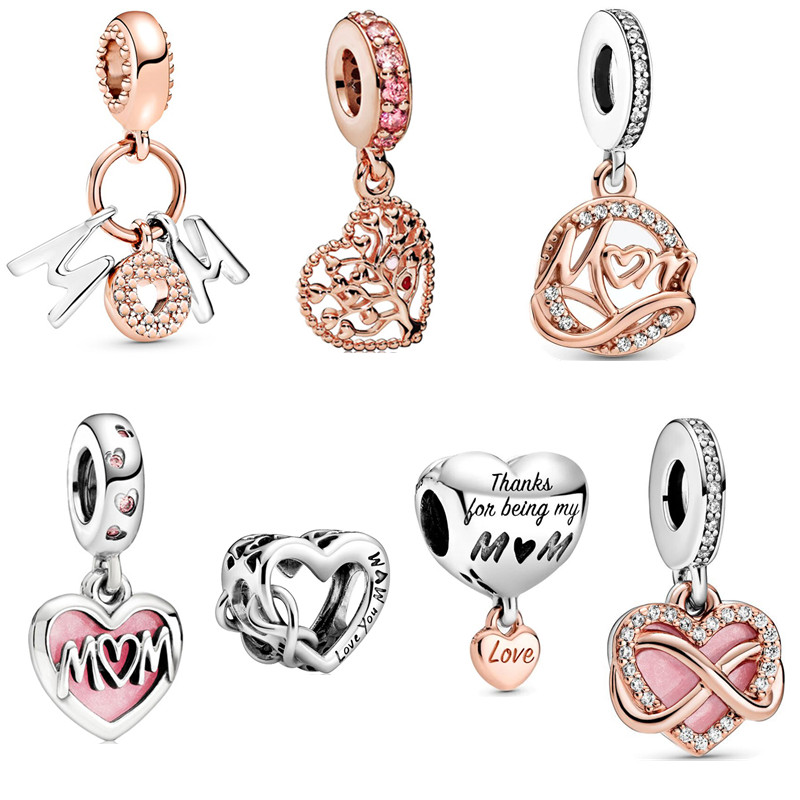 Gift for Mom Luxury charm family Pendant fit Pandora Women Bracelet Love Jewelry with box
Gift for Mom Luxury charm family Pendant fit Pandora Women Bracelet Love Jewelry with box