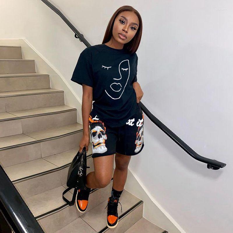 Women' Tracksuits TNNAOFF Aesthetic Print 2 Piece Joggers Women Overalls Set Short Sleeve T Shirt Top Sexy Biker Shorts Lounge Wear, Black
Women' Tracksuits TNNAOFF Aesthetic Print 2 Piece Joggers Women Overalls Set Short Sleeve T Shirt Top Sexy Biker Shorts Lounge Wear, Black