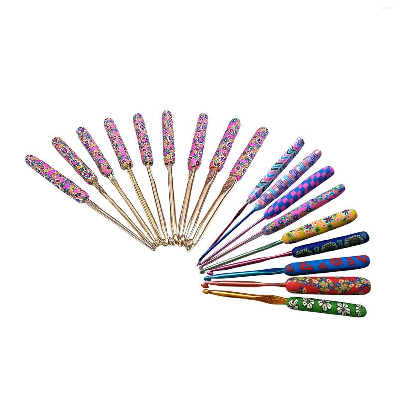 Tattoo Needles 9pcs Colorful Soft Ceramic Handle Aluminum Crochet Hooks Knitting Set 2.5-6.5mm For Weave Sewing Tools
Tattoo Needles 9pcs Colorful Soft Ceramic Handle Aluminum Crochet Hooks Knitting Set 2.5-6.5mm For Weave Sewing Tools