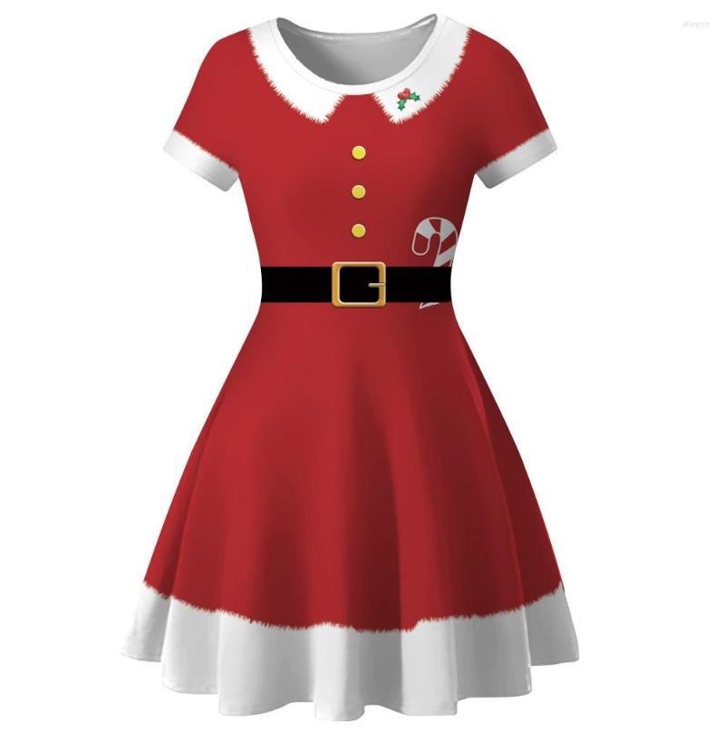 Casual Dresses Women Design High Quality Christmas Printed Short Sleeve Evening Prom Costume Swing Dress, Bep026
Casual Dresses Women Design High Quality Christmas Printed Short Sleeve Evening Prom Costume Swing Dress, Bep026