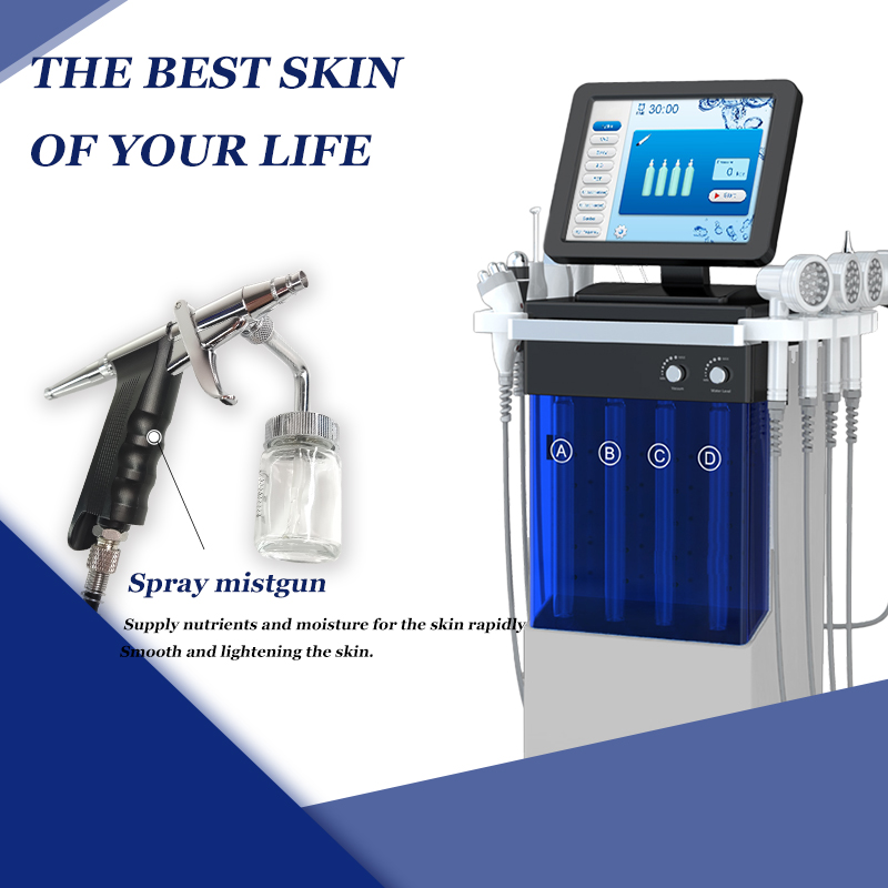 Micro Needle Skin Roller Fraction RF Microdermabrasion Face Skin Care Anti-Wrinkle Treatment Two Handles With 4 Kinds Of Tips