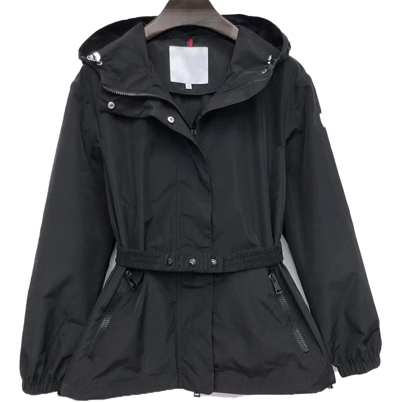 Designer Womens Trench Coats Belted Waistband Slim Fit Hooded Short Windbreaker Embroidered Badge Simple Casual Loose Versatile, White
Designer Womens Trench Coats Belted Waistband Slim Fit Hooded Short Windbreaker Embroidered Badge Simple Casual Loose Versatile, White