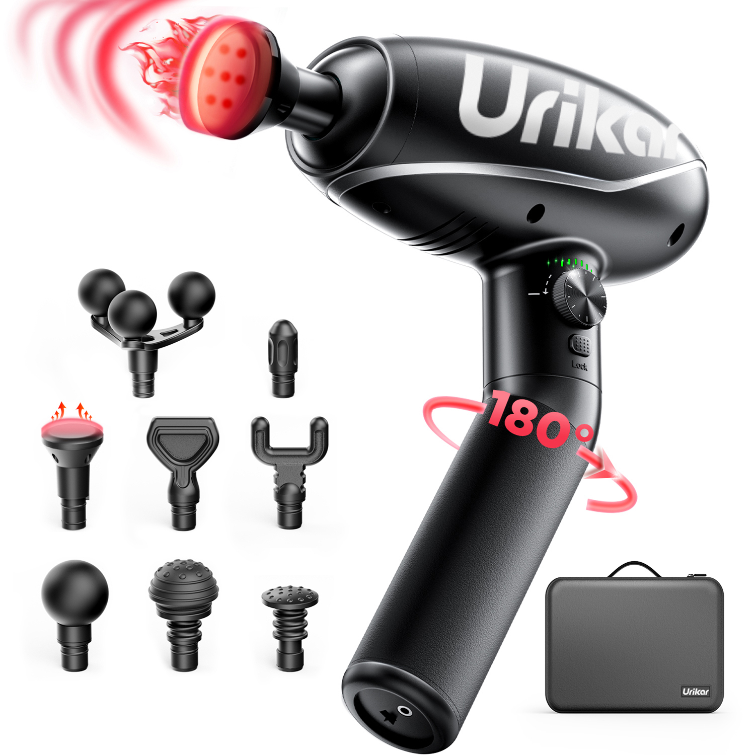 Full Body Massager Heated Gun Deep Tissue Percussion 14mm 55lbs Stall Force 180 Portable Muscle for Pain Relief 221010
Full Body Massager Heated Gun Deep Tissue Percussion 14mm 55lbs Stall Force 180 Portable Muscle for Pain Relief 221010