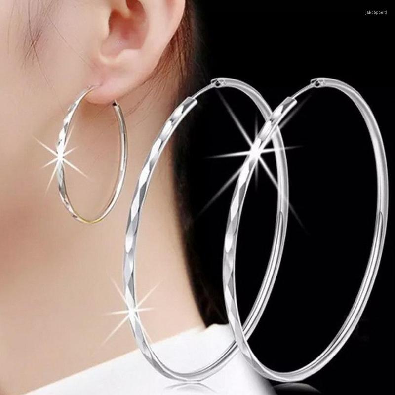 Hoop Earrings Delicate Silver Color For Women Fashion Bride Wedding Engagement Party Accessories Gifts Female Luxury Jewelry
Hoop Earrings Delicate Silver Color For Women Fashion Bride Wedding Engagement Party Accessories Gifts Female Luxury Jewelry