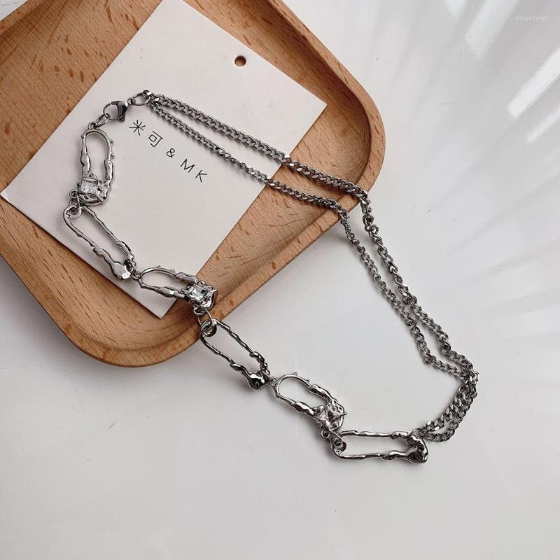 Choker SRCOI Asymmetric Design Paper Clip Link Chain Necklace For Women Gifts Stainless Steel Short Clavicle Layered Necks
Choker SRCOI Asymmetric Design Paper Clip Link Chain Necklace For Women Gifts Stainless Steel Short Clavicle Layered Necks