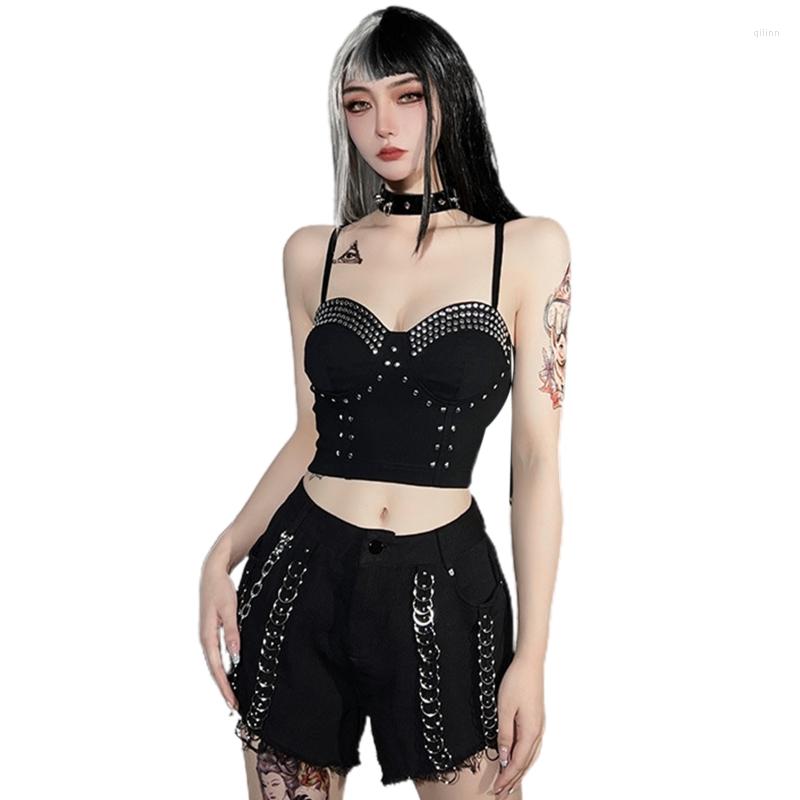 Women's Tanks Women's Tank Tops Gothic Metal Crop Stylish Back Zip Cami Clubwear Ins
Women's Tanks Women's Tank Tops Gothic Metal Crop Stylish Back Zip Cami Clubwear Ins