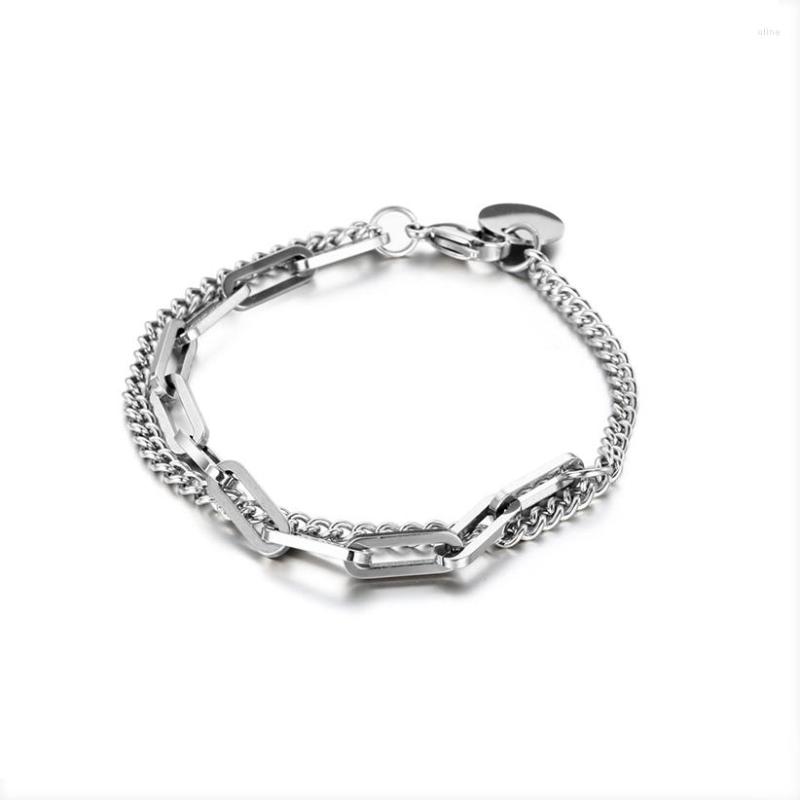 Link Bracelets Stainless Steel Jewelry Ffashion Woman Charm Beads Bracelet Retro Square Simple Friends Gift For Birthday Length 17CM 19CM
Link Bracelets Stainless Steel Jewelry Ffashion Woman Charm Beads Bracelet Retro Square Simple Friends Gift For Birthday Length 17CM 19CM