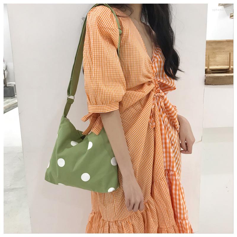 Shopping Bags Wholesale Eco Friendly Customized Green White Dots Canvas Shoulder Beach Bag INS Cute Wave Fashion Style All-Match
Shopping Bags Wholesale Eco Friendly Customized Green White Dots Canvas Shoulder Beach Bag INS Cute Wave Fashion Style All-Match