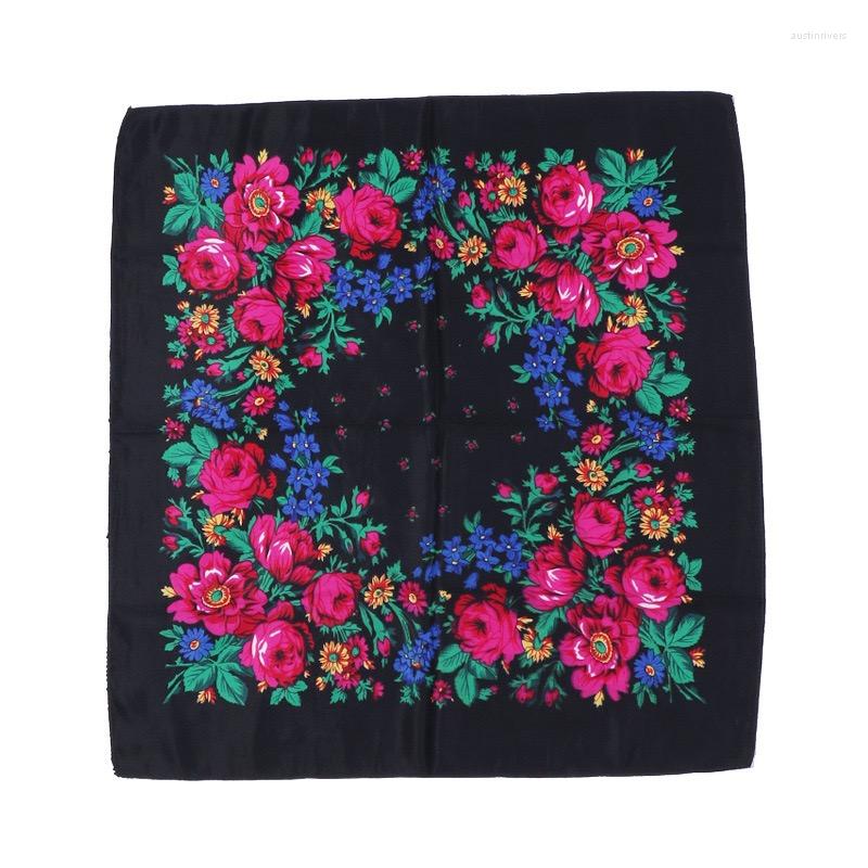 Scarves Women Square National Scarf Russian Retro Floral Print Head Bandana Foulard Femme Muslim Headwrap Babushka 70cm
Scarves Women Square National Scarf Russian Retro Floral Print Head Bandana Foulard Femme Muslim Headwrap Babushka 70cm