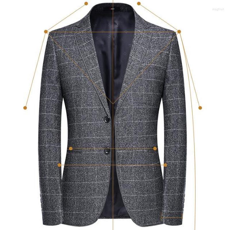 Men's Suits Men's Blazer Jacket Youth Grid Style Suit Slim Fit Blazers Coat Business Casual Overcoat, Gray
Men's Suits Men's Blazer Jacket Youth Grid Style Suit Slim Fit Blazers Coat Business Casual Overcoat, Gray