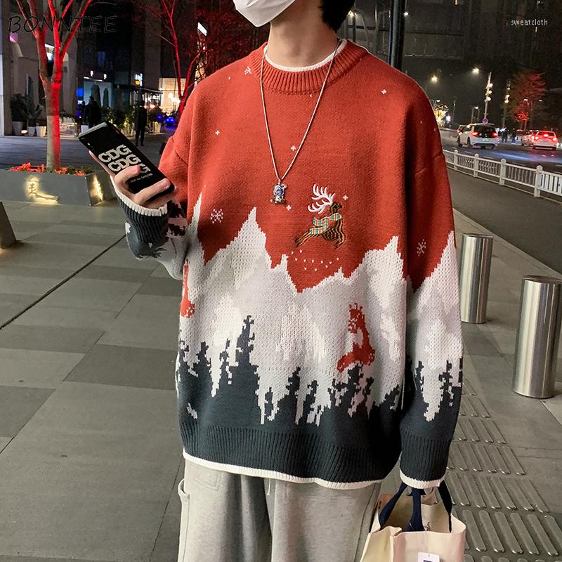 Men's Sweaters Pullovers Men Sweater Fashion Christmas Print Elk Embroidery Winter Japanese Retro Couple Knitting Jumpers Snow-mountain Warm, Black
Men's Sweaters Pullovers Men Sweater Fashion Christmas Print Elk Embroidery Winter Japanese Retro Couple Knitting Jumpers Snow-mountain Warm, Black