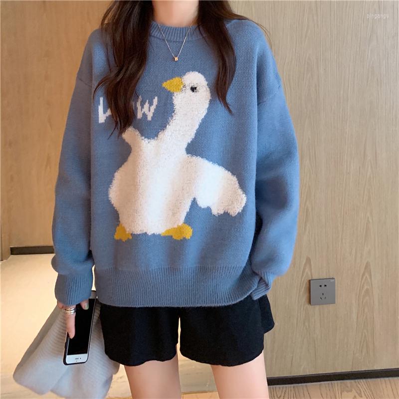 Women's Sweaters Sweet Girls Casual O-Neck Pullovers Preppy Style Loose Cartoon Jumpers Autumn Winter Warm Tops White Duck Knitted, Gray
Women's Sweaters Sweet Girls Casual O-Neck Pullovers Preppy Style Loose Cartoon Jumpers Autumn Winter Warm Tops White Duck Knitted, Gray
