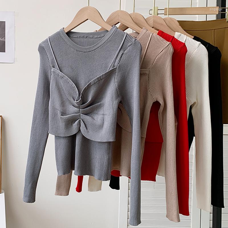 Women's Sweaters Fashion Tide Bow Patchwork Design Women Tops Autumn 2022 Chic Fake Two Piece Sweater O Neck Long Sleeve Knitted Pullover, Gray
Women's Sweaters Fashion Tide Bow Patchwork Design Women Tops Autumn 2022 Chic Fake Two Piece Sweater O Neck Long Sleeve Knitted Pullover, Gray