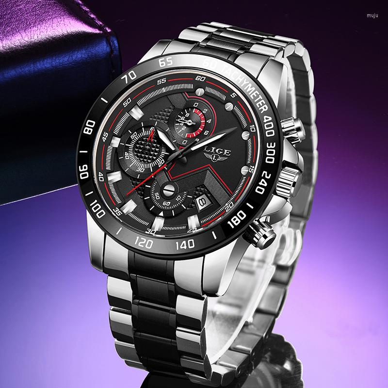 Wristwatches 2022 LIGE Military Sports Watches For Mens Fashion Waterproof Clock Men's Business Watch Date Quartz Chronograph Box, Rose gold black s
Wristwatches 2022 LIGE Military Sports Watches For Mens Fashion Waterproof Clock Men's Business Watch Date Quartz Chronograph Box, Rose gold black s