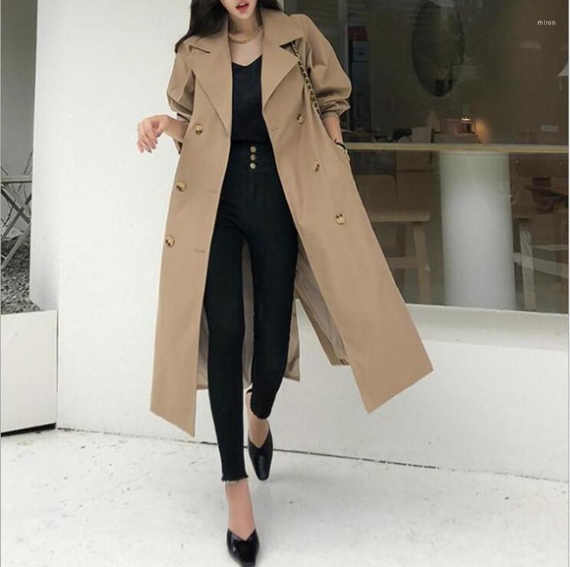 Women' Trench Coats Autumn Winter Women Fashion With Belt Double Breasted Coat Vintage Long Sleeve Pockets Female Outerwear Chic Overcoat, Black
Women' Trench Coats Autumn Winter Women Fashion With Belt Double Breasted Coat Vintage Long Sleeve Pockets Female Outerwear Chic Overcoat, Black