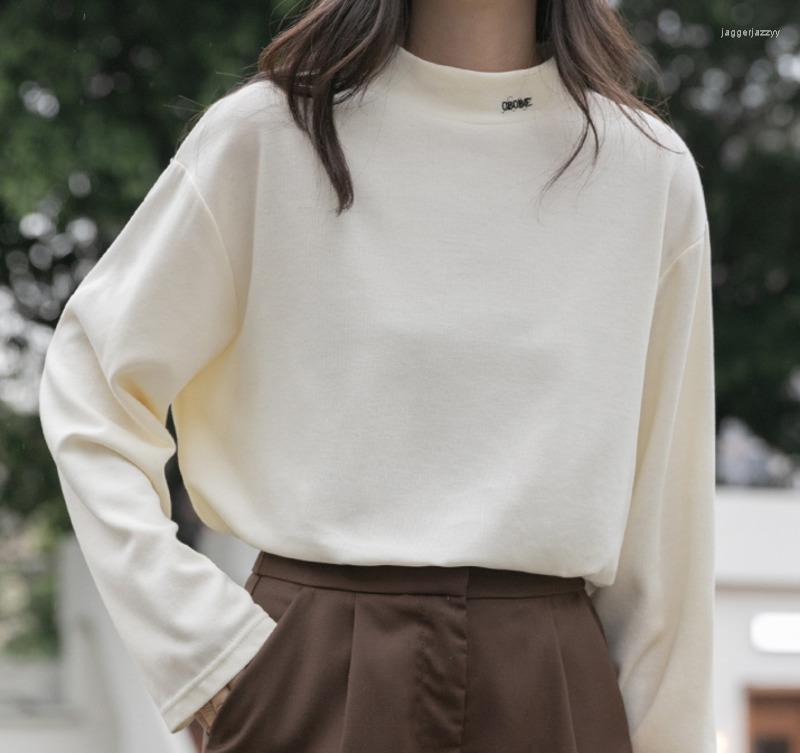 Women' Sweaters Women T-shirt Apricot Letter Half High Collar Bottomed Shirt Women' Autumn Winter Loose Simple Long Sleeve Forest
Women' Sweaters Women T-shirt Apricot Letter Half High Collar Bottomed Shirt Women' Autumn Winter Loose Simple Long Sleeve Forest