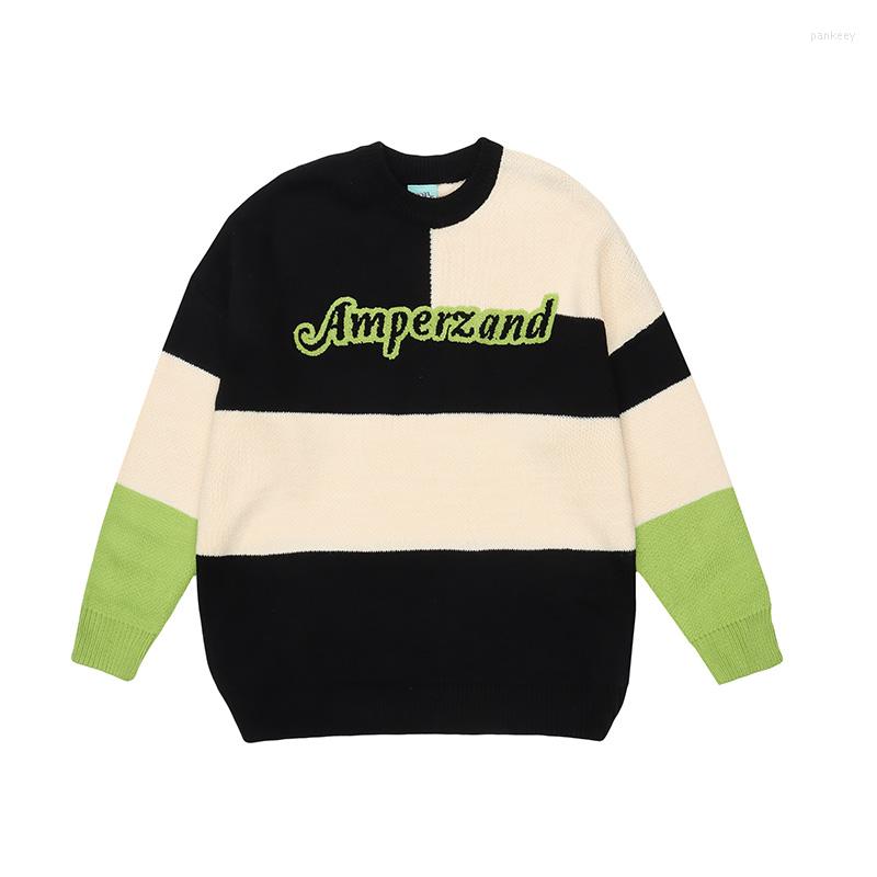 Men' Sweaters American Retro Contrast Color Round Neck Sweater Men' And Women' Loose Sweet Cool Style National Fashion Brand, Black
Men' Sweaters American Retro Contrast Color Round Neck Sweater Men' And Women' Loose Sweet Cool Style National Fashion Brand, Black