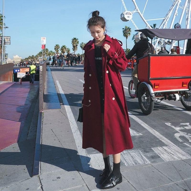 Women' Trench Coats Autumn Coat Loose Single Breasted Women Long Windbreakers Overcoat Femmino Y440, Navy
Women' Trench Coats Autumn Coat Loose Single Breasted Women Long Windbreakers Overcoat Femmino Y440, Navy