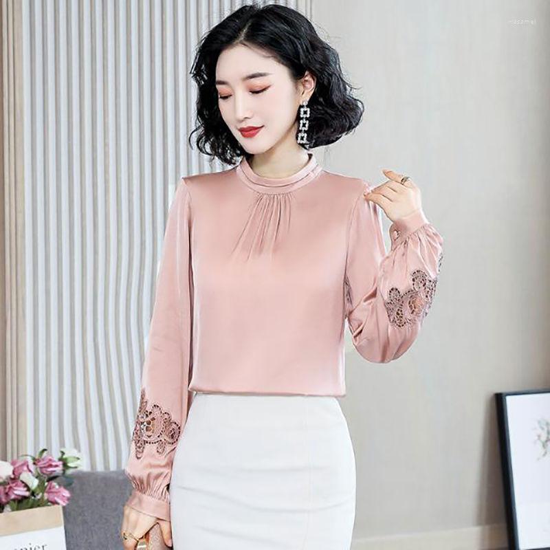 Women's Blouses Women Feminine Blouse Turtleneck Temperament Hollow Out Shirts Loose Long Fashion Pink Blue Blusas Tops DM0057
Women's Blouses Women Feminine Blouse Turtleneck Temperament Hollow Out Shirts Loose Long Fashion Pink Blue Blusas Tops DM0057