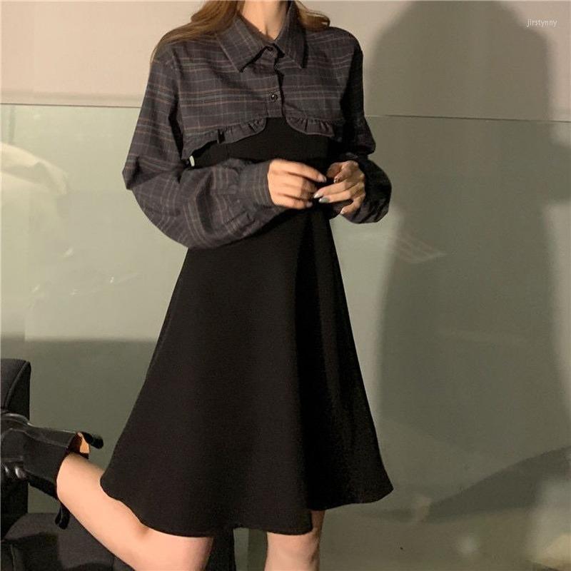 Work Dresses Hikigawa Chic Two Piece Set Women Cropped Shirts Tops Slim Waist Sling Black Korean Harajuku Suit Femme Roupas 27c308, Only shirt
Work Dresses Hikigawa Chic Two Piece Set Women Cropped Shirts Tops Slim Waist Sling Black Korean Harajuku Suit Femme Roupas 27c308, Only shirt