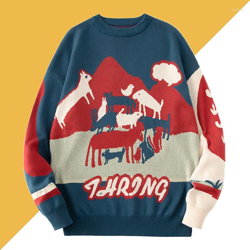 Men' Sweaters Oversized Christmas Ugly Sweater Man Pullover Male Winter Hip Hop Knitwear Jersey Female Jumper Plus Size 4XL Women Top, Blue
Men' Sweaters Oversized Christmas Ugly Sweater Man Pullover Male Winter Hip Hop Knitwear Jersey Female Jumper Plus Size 4XL Women Top, Blue