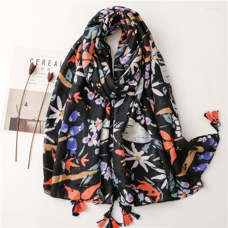 Scarves Women Fashion Black Bird On Tree Floral Tassel Viscose Shawl Scarf Lady High Quality Wrap Pashmina Stole Bufandas Muslim Hijab
Scarves Women Fashion Black Bird On Tree Floral Tassel Viscose Shawl Scarf Lady High Quality Wrap Pashmina Stole Bufandas Muslim Hijab