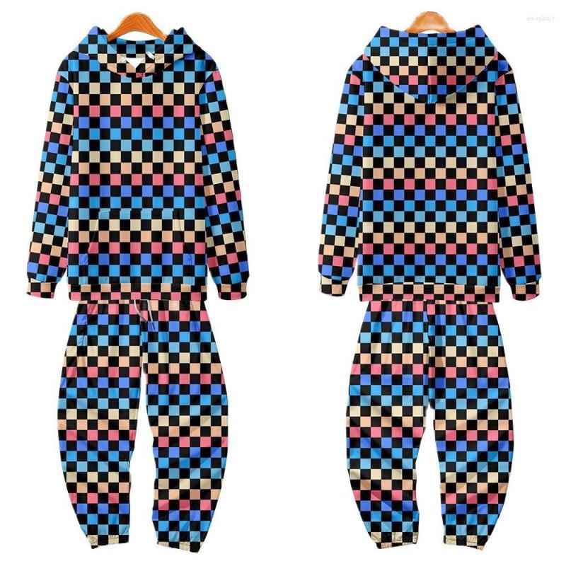 Men's Hoodies Fashion Harajuku Plaid Print Sweatshirt Two 2 Pcs Casual Men Long Sleeve Hooded Pullover And Pant Suit, Style 9
Men's Hoodies Fashion Harajuku Plaid Print Sweatshirt Two 2 Pcs Casual Men Long Sleeve Hooded Pullover And Pant Suit, Style 9