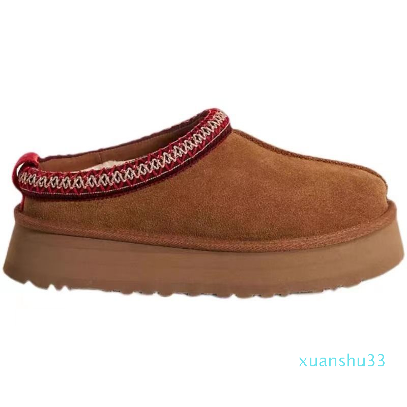 Australia Woman Snow Boot Designer Real Leather Lazy Fur Boots Thick Bottom Winter Platforms Shoes Slip-on Warm Booties Chestnut
Australia Woman Snow Boot Designer Real Leather Lazy Fur Boots Thick Bottom Winter Platforms Shoes Slip-on Warm Booties Chestnut