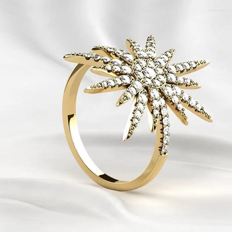 Wedding Rings Fashion Coconut Tree Bohemian Stainless Steel Gold Color Crystal Ring For Women Anniversary Valentine's Day Gift
Wedding Rings Fashion Coconut Tree Bohemian Stainless Steel Gold Color Crystal Ring For Women Anniversary Valentine's Day Gift