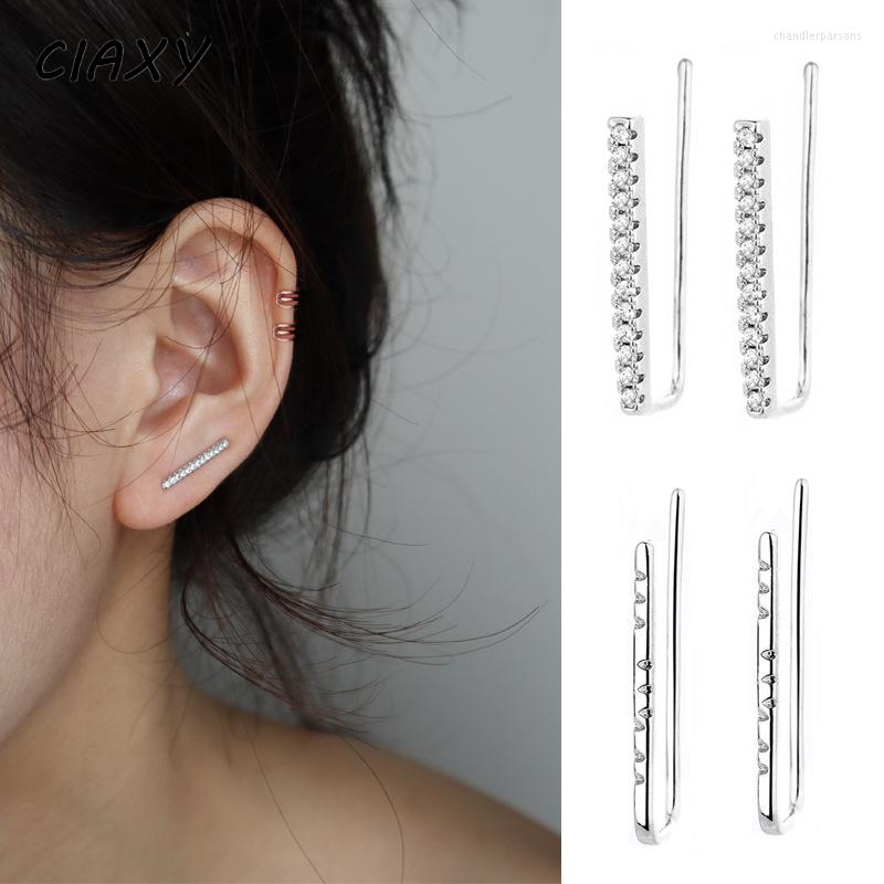 Stud Earrings CIAXY Silver Color One Row Of U-shaped Ear Clip Simple Zircon Studs Piercing Hole Jewelry For Women
Stud Earrings CIAXY Silver Color One Row Of U-shaped Ear Clip Simple Zircon Studs Piercing Hole Jewelry For Women