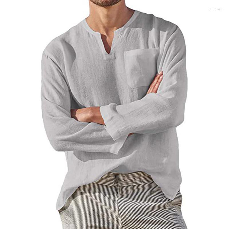 Men's T Shirts Men T-shirt Casual Beach Pocket Long Sleeves Men's Cotton Linen Solid Color Breathable Outdoor Tops, Blue
Men's T Shirts Men T-shirt Casual Beach Pocket Long Sleeves Men's Cotton Linen Solid Color Breathable Outdoor Tops, Blue