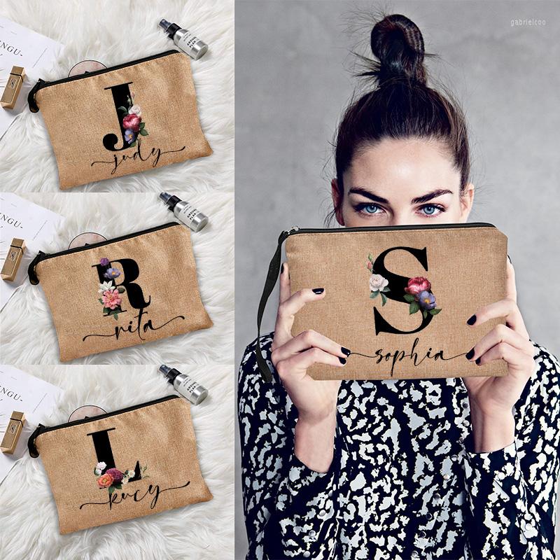 Cosmetic Bags Personalized Custom Initial Name Makeup Bag Bridesmaid Clutch Canvas Toiletry Pouch Gifts For Bridal Linen Case, D4letterib
Cosmetic Bags Personalized Custom Initial Name Makeup Bag Bridesmaid Clutch Canvas Toiletry Pouch Gifts For Bridal Linen Case, D4letterib