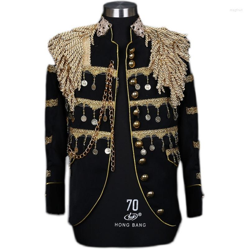Men' Suits 008 Fashion Domineering Pendant Court Suit Tassel President Military Costume Men Blazer, White
Men' Suits 008 Fashion Domineering Pendant Court Suit Tassel President Military Costume Men Blazer, White
