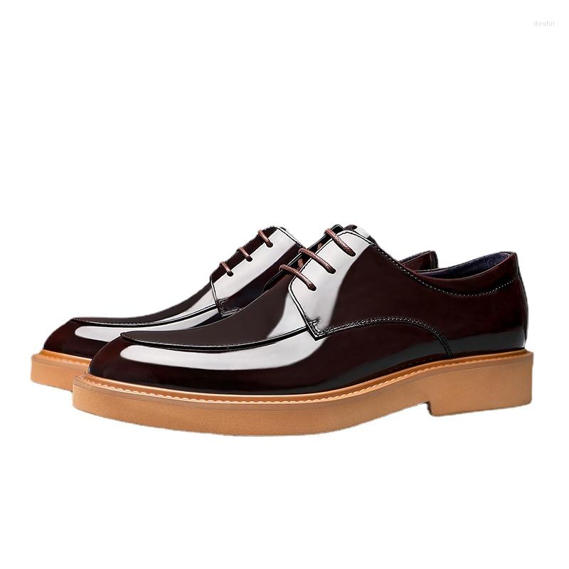Dress Shoes Men Business Casual Hand-sewn Cowhide British All-match Genuine Leather Wedding Party Formal, Black
Dress Shoes Men Business Casual Hand-sewn Cowhide British All-match Genuine Leather Wedding Party Formal, Black