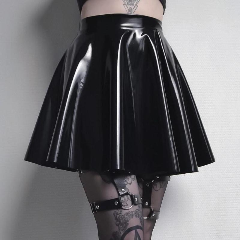 Skirts Women Sexy Faux Pu Leather Pleated Skirt Punk Gothic Ruffle Short Mini Patent Aesthetic Streetwear Hippie Black 2022
Skirts Women Sexy Faux Pu Leather Pleated Skirt Punk Gothic Ruffle Short Mini Patent Aesthetic Streetwear Hippie Black 2022