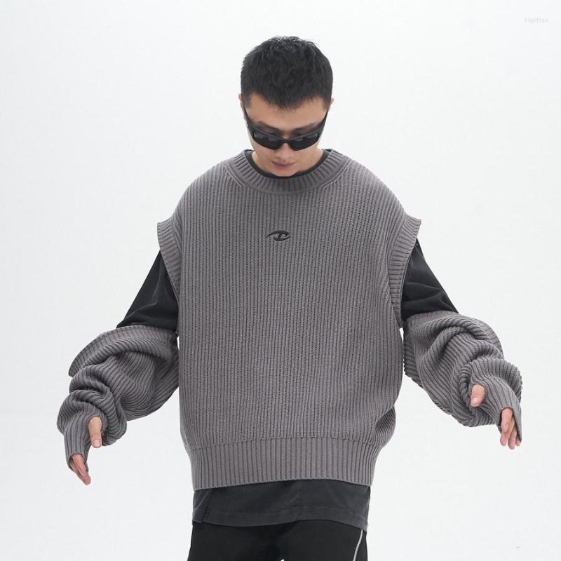 Men's Sweaters CATSSTAC 22AW VIBE Style Removable Sleeves Crew Neck Sweater Men's High Street Fashion Casual Streetwear Wear, Gray
Men's Sweaters CATSSTAC 22AW VIBE Style Removable Sleeves Crew Neck Sweater Men's High Street Fashion Casual Streetwear Wear, Gray