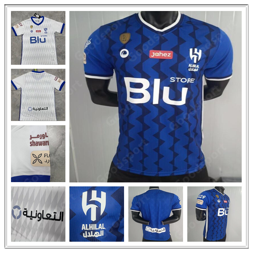 22 23 Al Hilal Saudi soccer jersey IGHALO PEREIRA SALEM .Kanno Bulayhi Mayoof A.Carrillo L.Vietto G.Cuellar EDUARDO football shirt Y. SHAHRANI AL OBAID MAREGA O. JANG, Player version
22 23 Al Hilal Saudi soccer jersey IGHALO PEREIRA SALEM .Kanno Bulayhi Mayoof A.Carrillo L.Vietto G.Cuellar EDUARDO football shirt Y. SHAHRANI AL OBAID MAREGA O. JANG, Player version