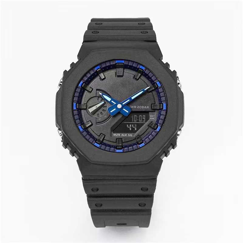 Iced Out Watch Sports Digital 2100 Men's Watch Double Spell Detachable Assembly LED Dual Display World Time High Quality Oak PU Series
Iced Out Watch Sports Digital 2100 Men's Watch Double Spell Detachable Assembly LED Dual Display World Time High Quality Oak PU Series