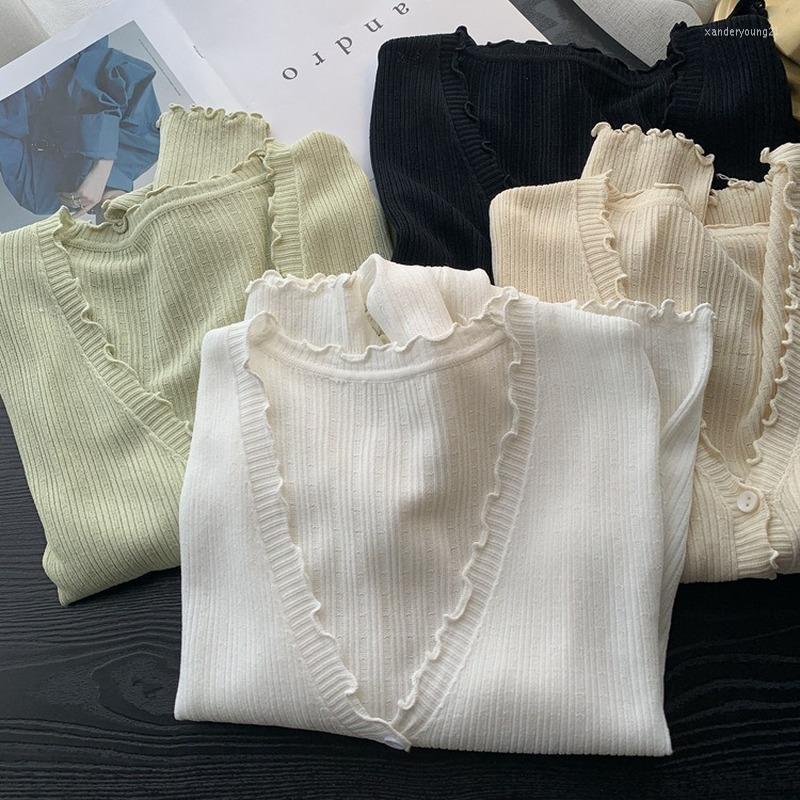 Women's Knits 2022 Spring And Autumn Knitted Cardigan Coat Solid Sexy Long Sleeve Casual White Blusas Shirt Girl Jacket 22668, Black
Women's Knits 2022 Spring And Autumn Knitted Cardigan Coat Solid Sexy Long Sleeve Casual White Blusas Shirt Girl Jacket 22668, Black