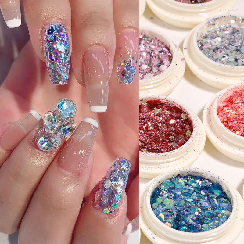Nail Glitter 6Pcs/Set Colorful Art Sequins Laser Flash Powder Eye Makeup Gradient Nails Decoration
Nail Glitter 6Pcs/Set Colorful Art Sequins Laser Flash Powder Eye Makeup Gradient Nails Decoration