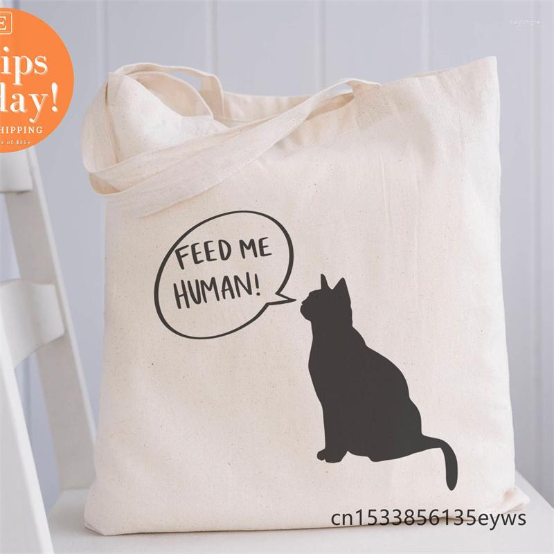 Shopping Bags Feed Me Human Graphic Hipster Cartoon Print Tote Girls Pacakge Hand Bag, D6297
Shopping Bags Feed Me Human Graphic Hipster Cartoon Print Tote Girls Pacakge Hand Bag, D6297