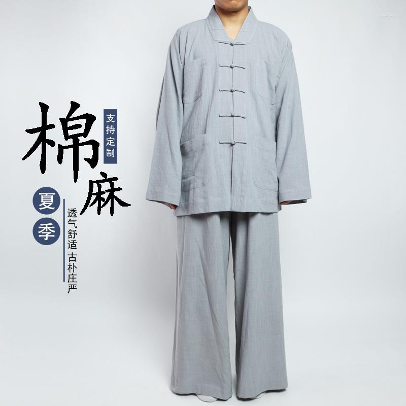 Ethnic Clothing Monk's Clothes Cotton Linen Jacket Short Loose Leggings Pants Suit Long Master's Thin
Ethnic Clothing Monk's Clothes Cotton Linen Jacket Short Loose Leggings Pants Suit Long Master's Thin