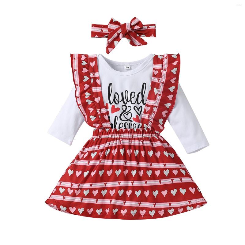 Clothing Sets Born Girl Short Skirt Outfits Long Sleeve Letter Printed Romper Suspenders Heart Pattern Cute Headband Set, Picture shown
Clothing Sets Born Girl Short Skirt Outfits Long Sleeve Letter Printed Romper Suspenders Heart Pattern Cute Headband Set, Picture shown