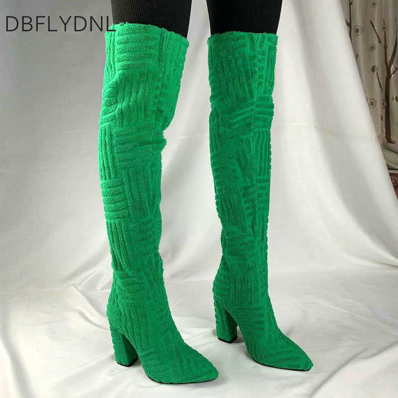 Boots Green 2022 New Women Over the Knee Sexy Pointed Toe Square Ladies Thigh High Quality Brand Design Women's Y2210
Boots Green 2022 New Women Over the Knee Sexy Pointed Toe Square Ladies Thigh High Quality Brand Design Women's Y2210