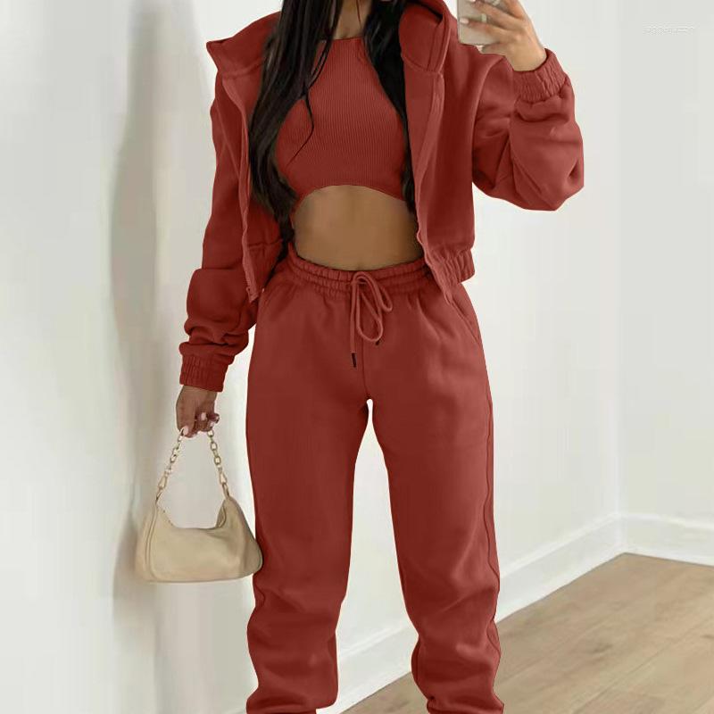 Women' Two Piece Pants Fall Fleece Hooded Sweatshirt Vest Pencil Pant Casual Suit Female Elegant Solid Sportswear 3 Set Fashion Street, 02 orange
Women' Two Piece Pants Fall Fleece Hooded Sweatshirt Vest Pencil Pant Casual Suit Female Elegant Solid Sportswear 3 Set Fashion Street, 02 orange